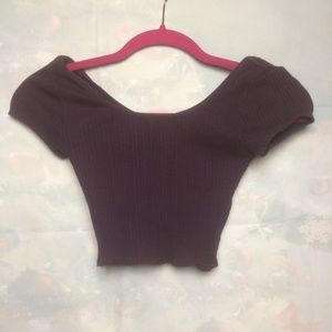 Wine Crop Top